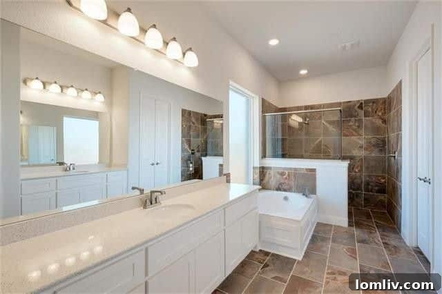 Spacious master bedroom with sitting area