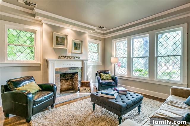 Spacious master bedroom with elegant decor