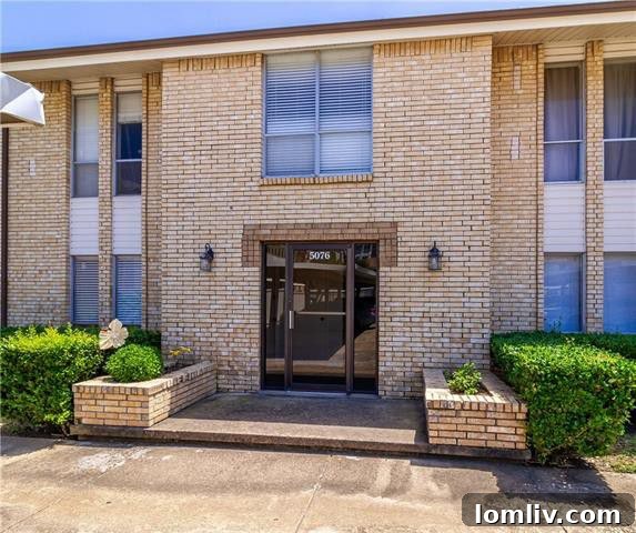 Modern and inviting living space in a Dallas condo with a view of updated interiors