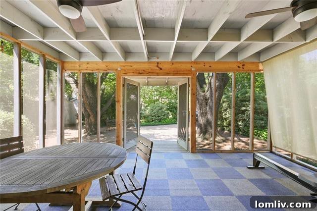 Spacious fenced backyard