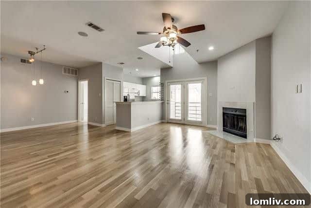 Modern exterior of an Uptown Dallas condo building conveniently located near a vibrant city park