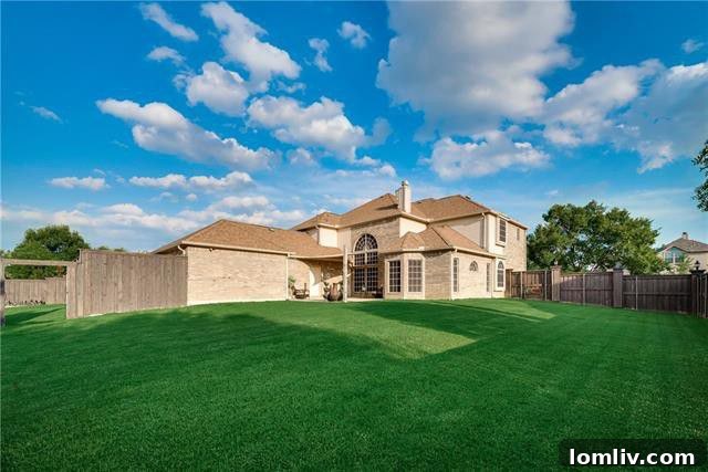 Spacious backyard with room for a pool