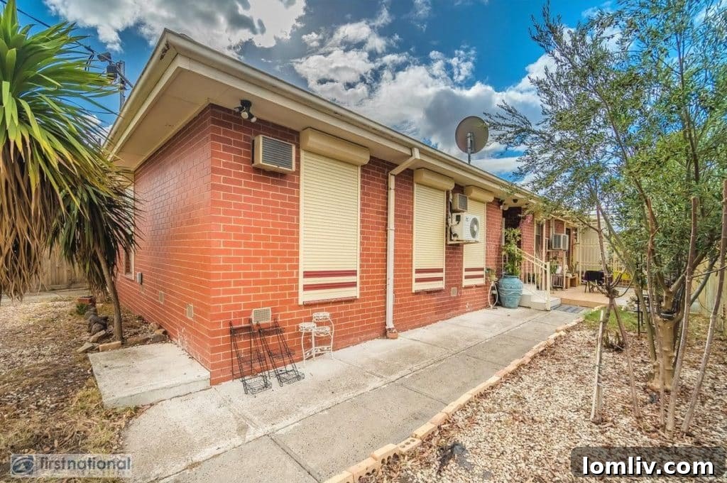 A typical Australian suburban house exterior, appearing normal and unassuming from the street.