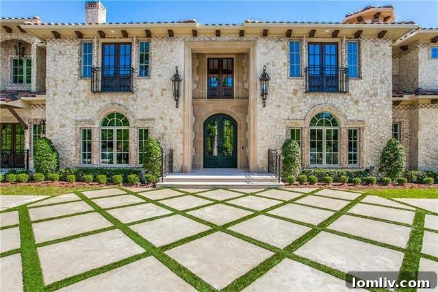 Preston Hollow neighborhood luxury homes aerial view in Dallas