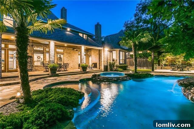 Exterior facade of 6731 Brookshire Drive, a stunning Preston Hollow home