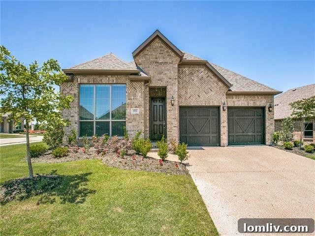 Inviting Exterior of Single-Story Home in Rockwall Downes