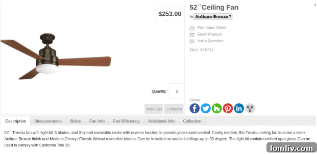 Fort Worth Lighting Wood and Dark Bronze Fan