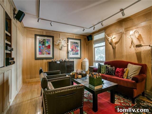 Dual Delights: Bud Oglesby's Twin Townhomes 12 Spacious Living Area with Mid-Century Flair, 2711 Hood Street