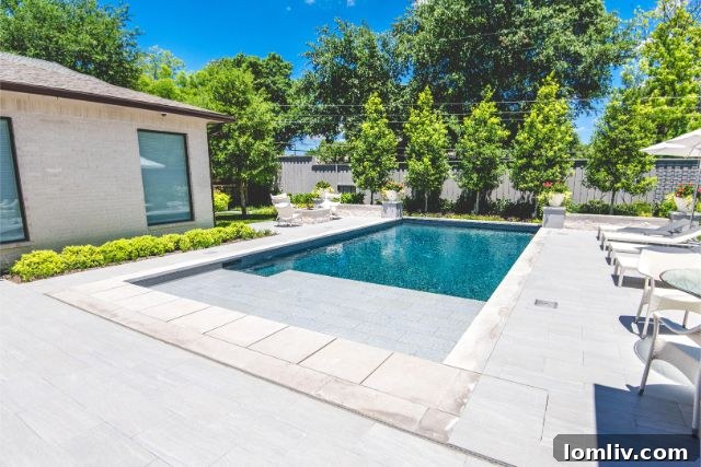 Automated pool cover in use