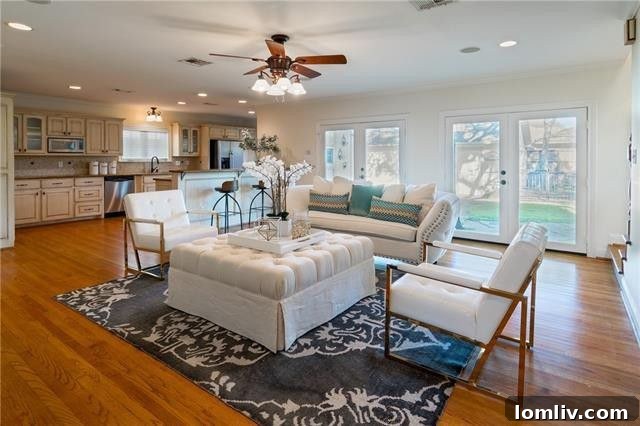 Modern kitchen with breakfast bar and ample storage in a Devonshire house