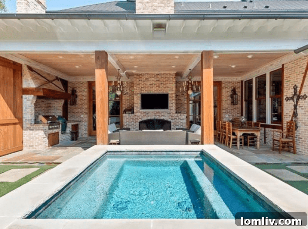 Luxurious Outdoor Entertainment Area Fort Worth