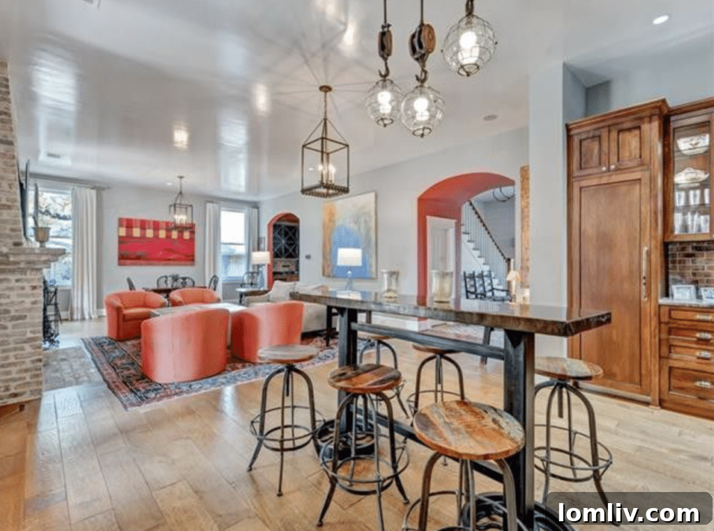 Gourmet Kitchen with Walnut Island and Thermador Range