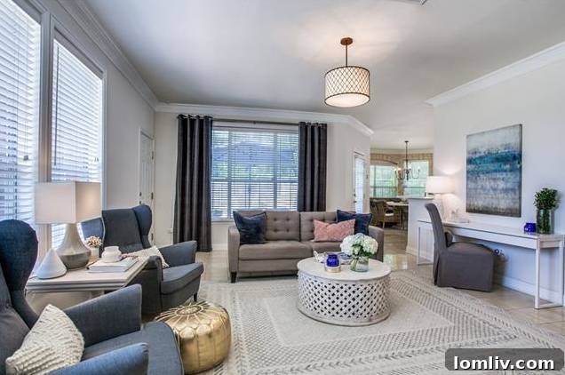Spacious and open concept dining area with a beautiful bay window