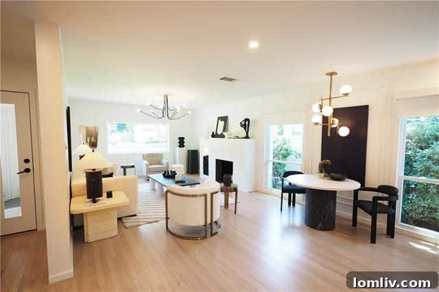 Interior rendering of the new L.G. Pinkston High School library or common area