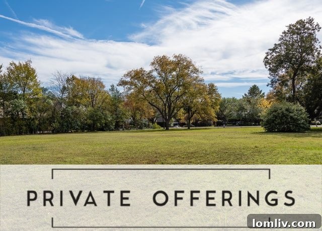 Aerial view of a prime luxury development lot in Park Cities, Dallas