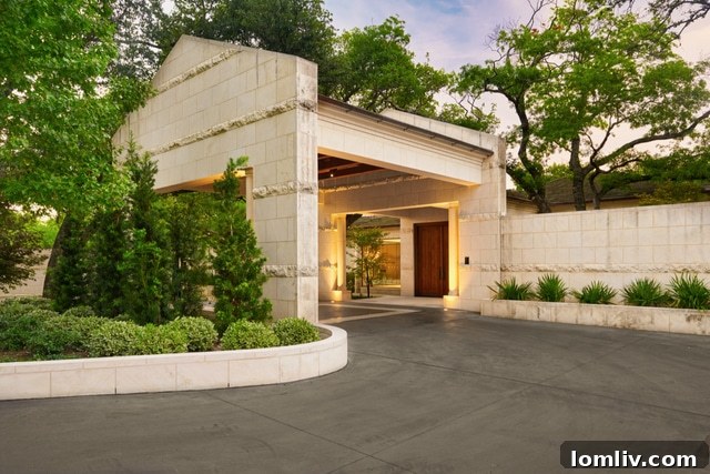 Scenic view of the undeveloped 0.7-acre luxury lot at 4337 Park Lane, Dallas