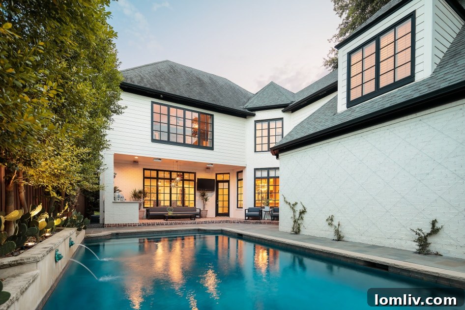 Elegant swimming pool by Riverbend Sandler at the English Cotswold manor