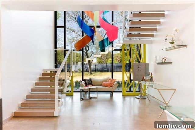 Exterior view of 5771 Berkshire Lane, a modern Devonshire home designed by Ana Seyffert.