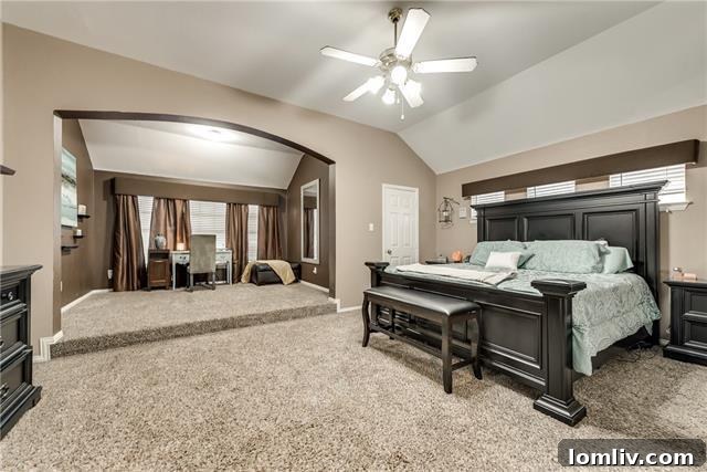 Luxurious master bedroom with dedicated sitting area, The Colony