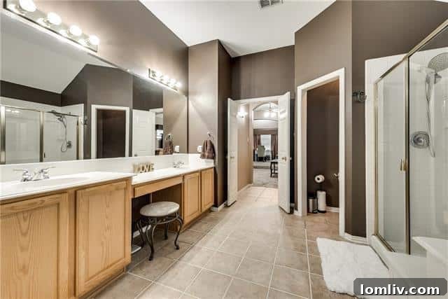 Exterior facade of a large, inviting family home, The Colony