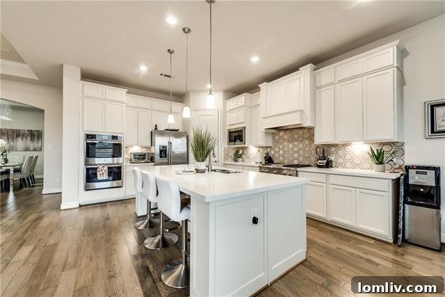 Outdoor entertaining area with built-in kitchen and fireplace, The Colony