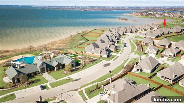 Lakeside infinity pool amenity in The Tribute community, The Colony