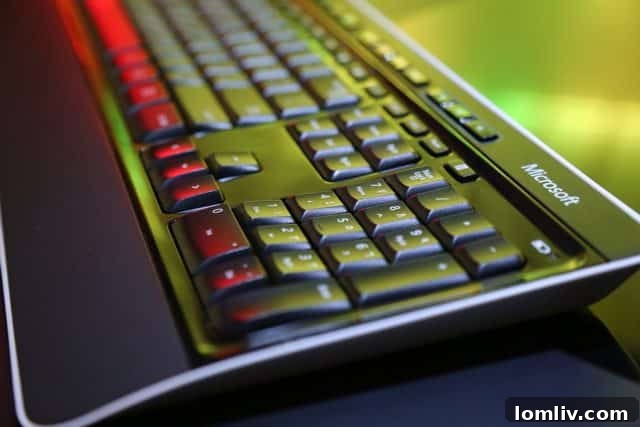 Abstract Black Computer Keyboard