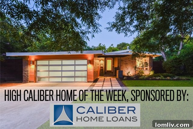 Stunning exterior view of a renovated Midcentury Modern home in Dallas's Highland Meadows