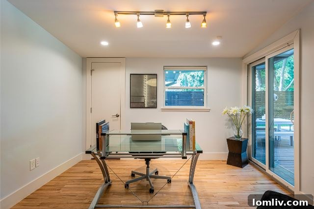 Inviting view of the open concept kitchen and living area, perfect for modern family life