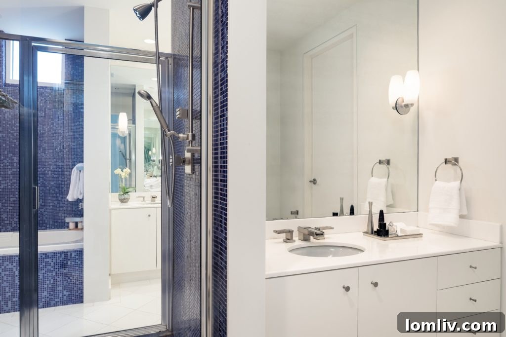 A view into the sophisticated dining area, prepared for an exquisite culinary experience.