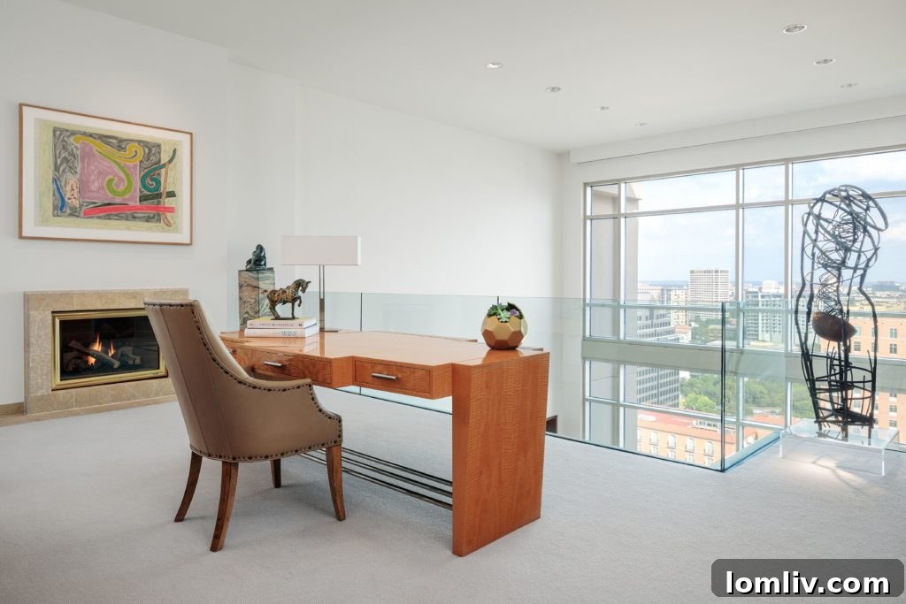 The family room, designed for comfort and relaxation, Craig Hall's favorite spot.