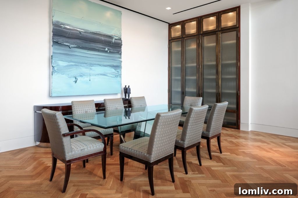 One of the luxurious spa-like bathrooms in the master suite, showcasing premium finishes.