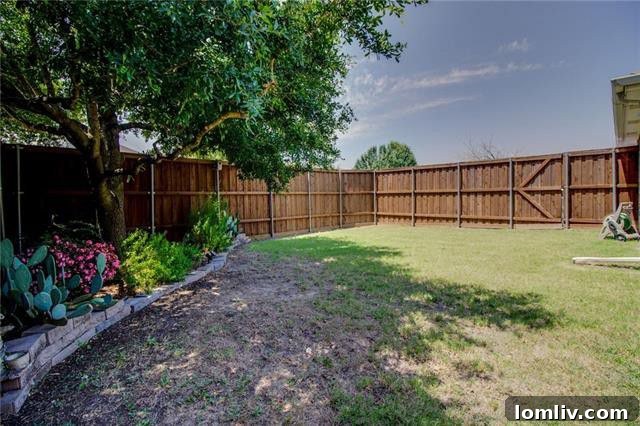 Private Backyard Red Oak Home for Sale