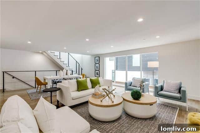 Modern Dining Area Leading to Outdoor Deck