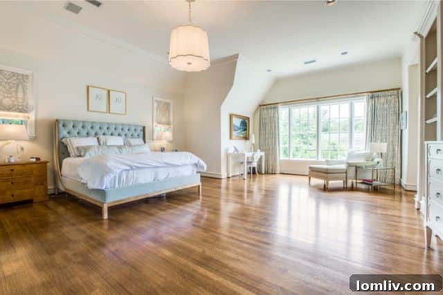 Cozy and luxurious library with dark wood paneling and elegant furnishings