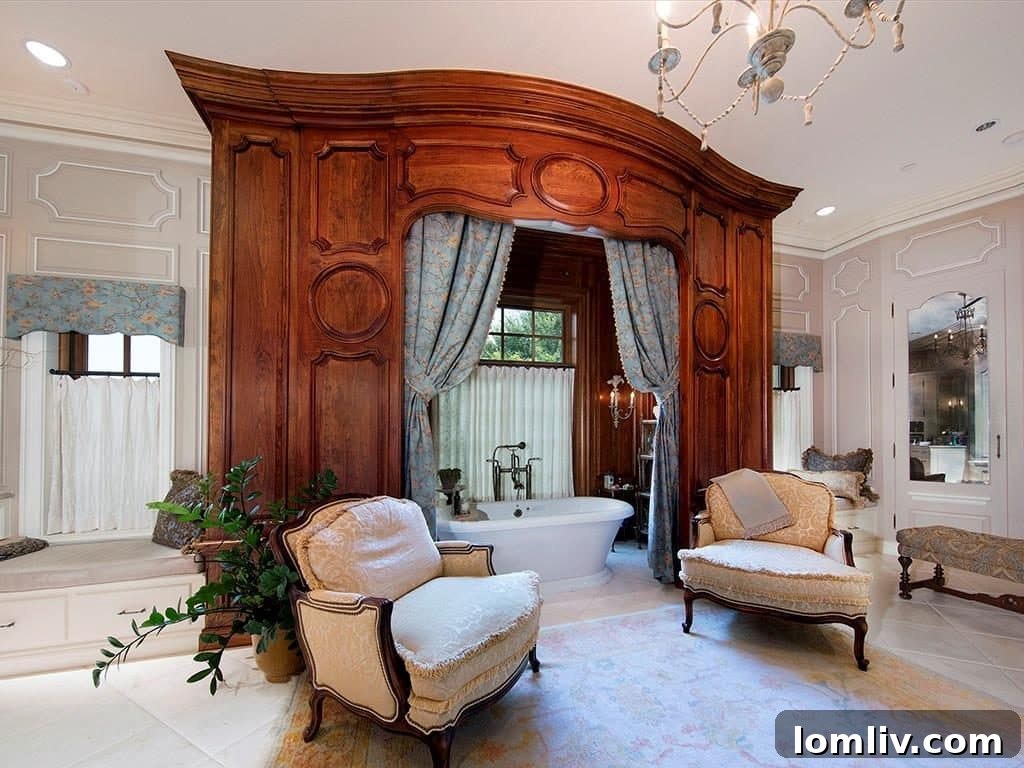 Grand foyer and staircase of the Vaquero mansion