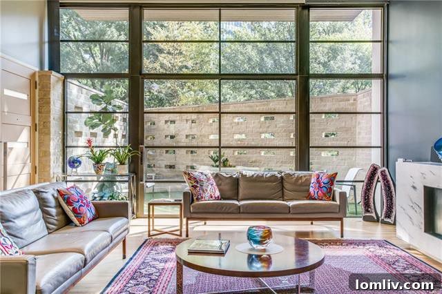 Sophisticated Living Area with Natural Light
