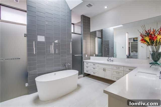 Elegant Master Bathroom with Vessel Tub