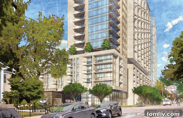 Apartment Building Balconies - Cedar Springs Development