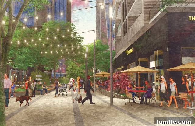 Greenway Public Interaction Zone - Cedar Springs