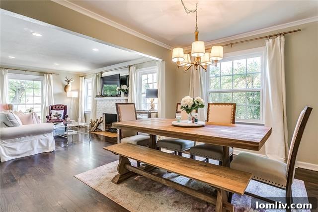 Vintage Forest Park Cottage: Ready for Your Charming New Chapter 5 Open Concept Living and Dining Area