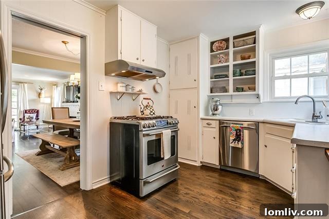 Vintage Forest Park Cottage: Ready for Your Charming New Chapter 6 Modern Kitchen with Stainless Steel Appliances