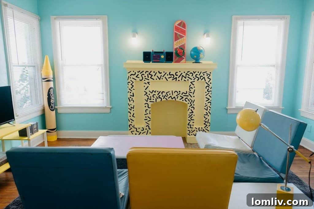 80s Themed Airbnb in Dallas - The McFly