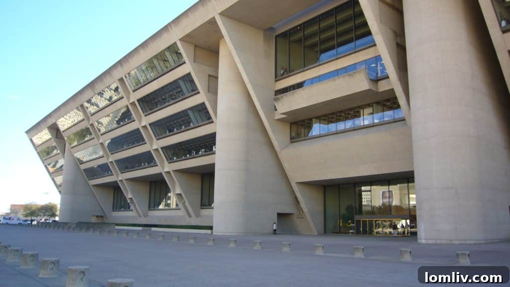 Dallas City Hall, a symbol of urban development and policy-making