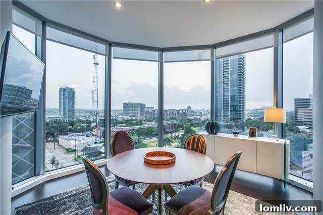 Stunning city views from a luxury apartment at The Azure