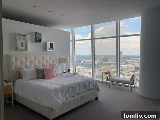 Museum Tower 36th-Floor Unit with Breathtaking Views For Lease 6 Luxurious bathroom with marble finishes and modern fixtures in Museum Tower