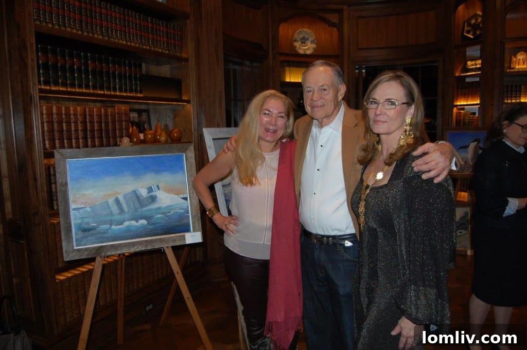 Renowned architect Cole Smith with Candace Evans and Sherry Hayslip Smith