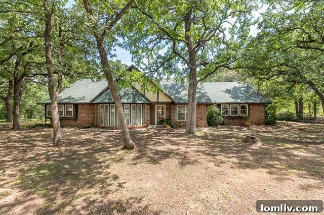 Burleson: Your Luxury Country Escape for Under $400K 8 Exterior View of Mary Ann Lane Home with Expansive Yard