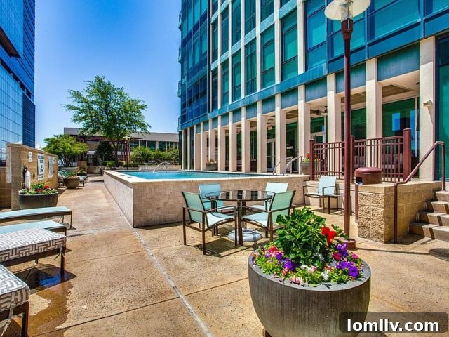 Chilled wine room and custom cabinetry in Unit 2001, The Tower Fort Worth