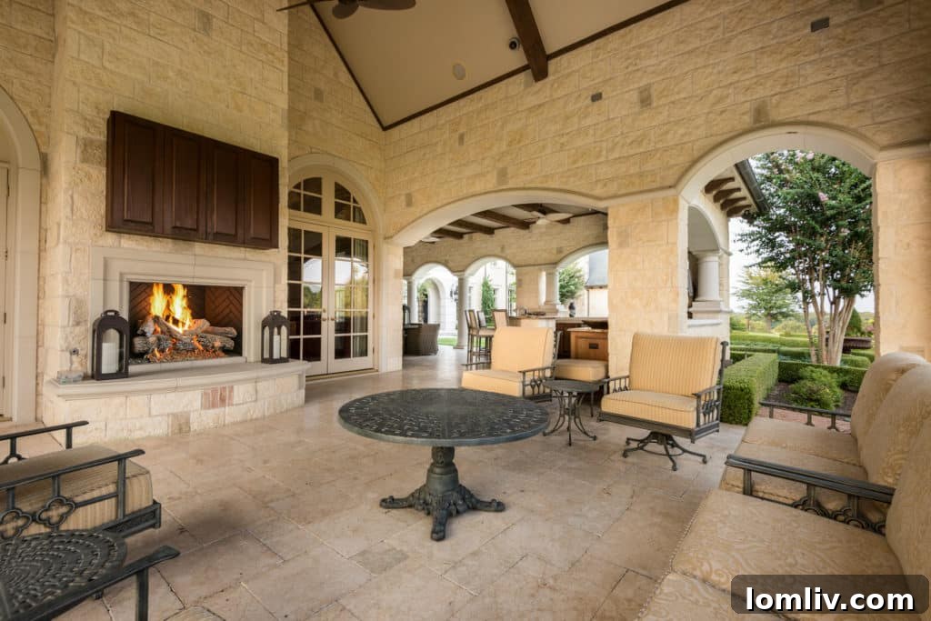 Resort-Style Pool and Outdoor Living Space at Chateau Lumier, McKinney